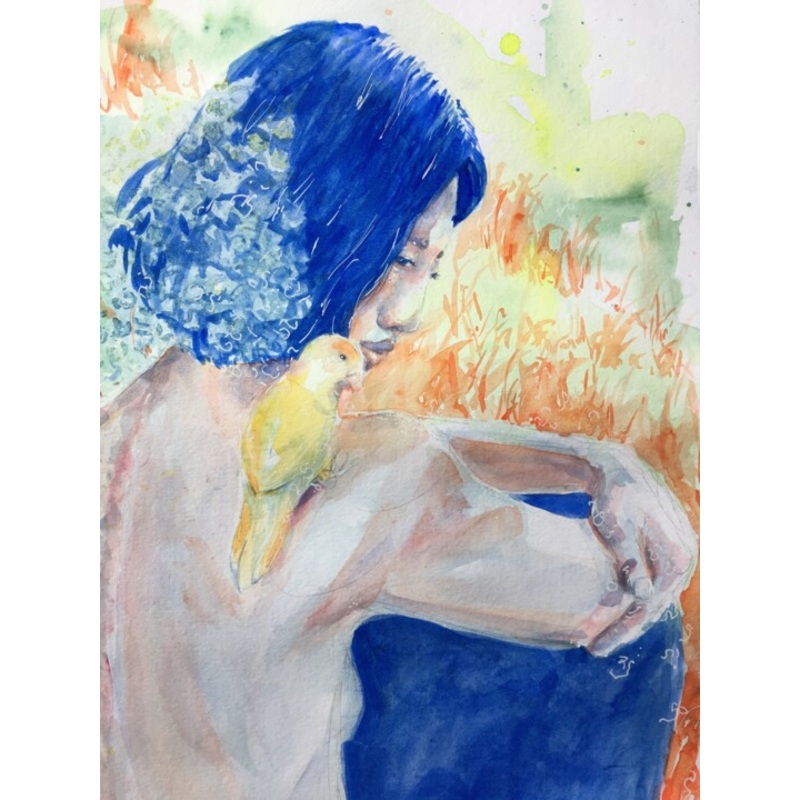 Yumi Painting by Audrey Ramsbacher | ArtMajeur