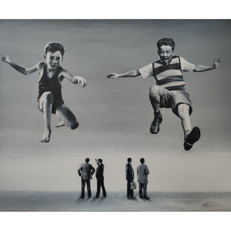 Young Wild And Free Painting by Andr Figueiredo Batista | ArtMajeur