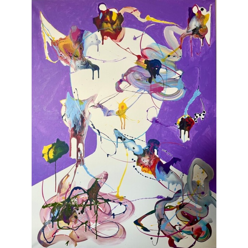 Whirlwind Portrait Painting by Vincenz Artworks | ArtMajeur