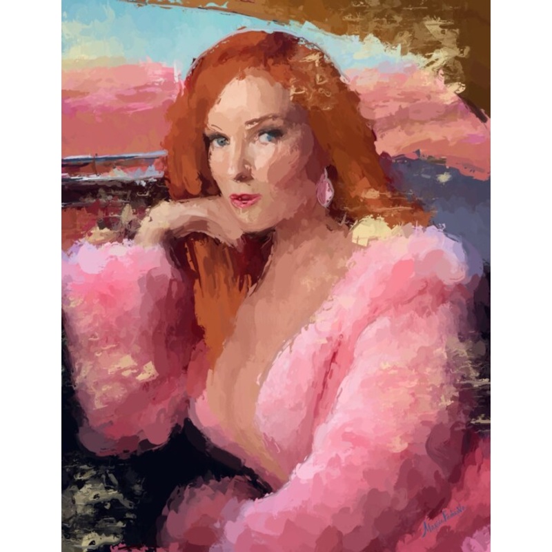 You Are Elegant Portrait Beautiful Woma Painting by Marina Fedorova | ArtMajeur