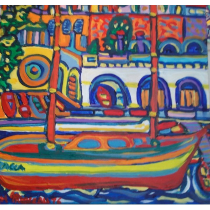 Le Zacca Goelette D’errol Flynn Painting by Igor Marceau | ArtMajeur