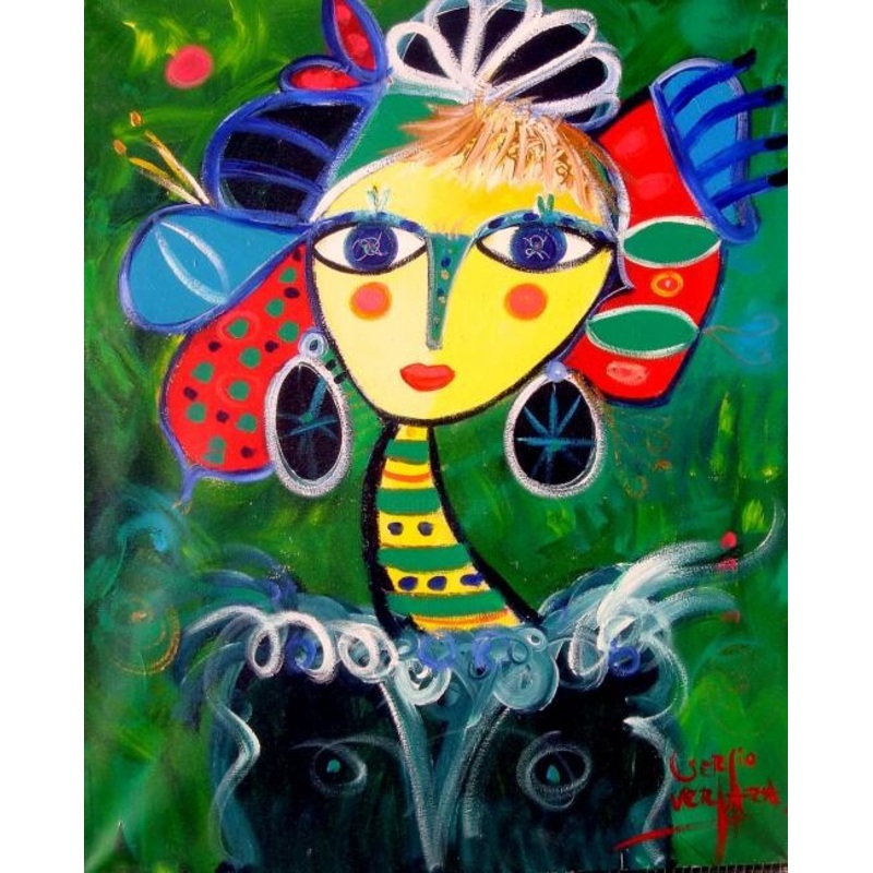 Siempre Bella  Painting by Sergio Vergara | ArtMajeur