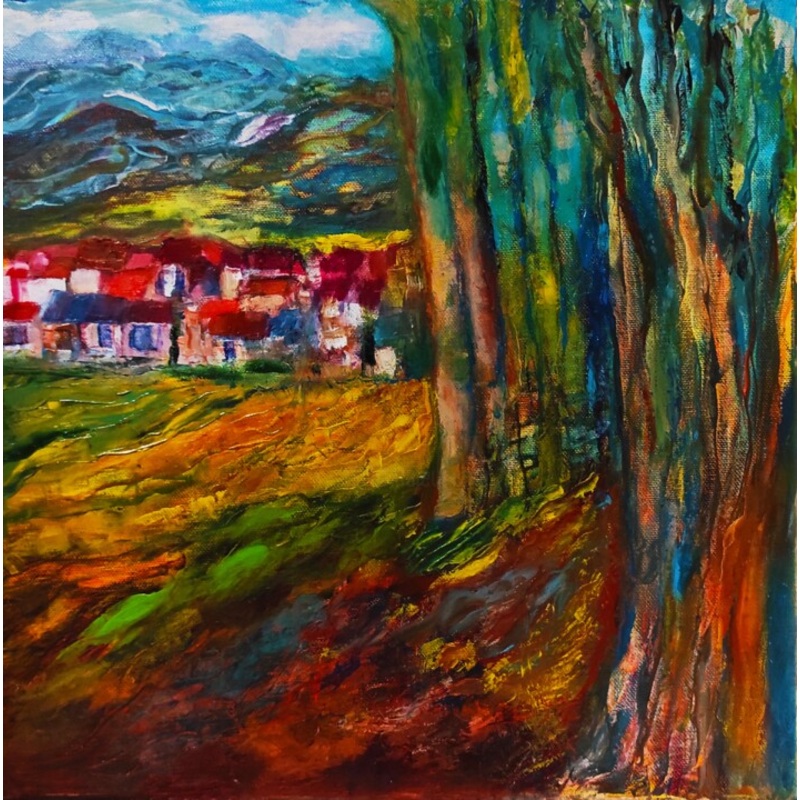 A La Lisire De La Fort Painting by Tissa | ArtMajeur