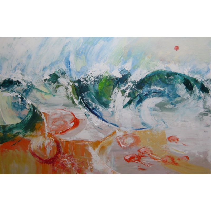 ‘Edge Of The Sea 10’ Painting by Bill Mcarthur | ArtMajeur