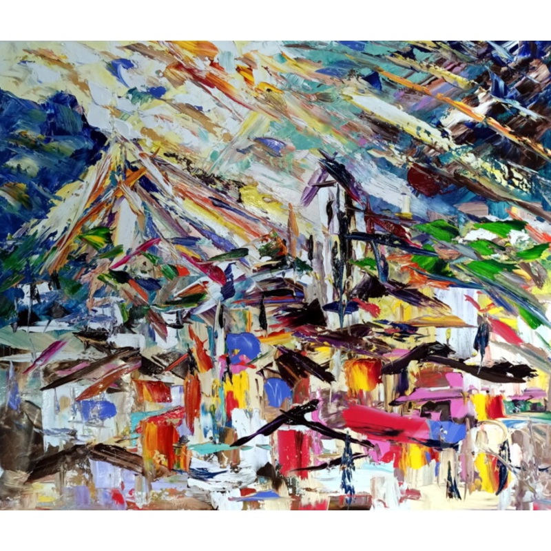 Alba Montana Painting by Puliafico | ArtMajeur