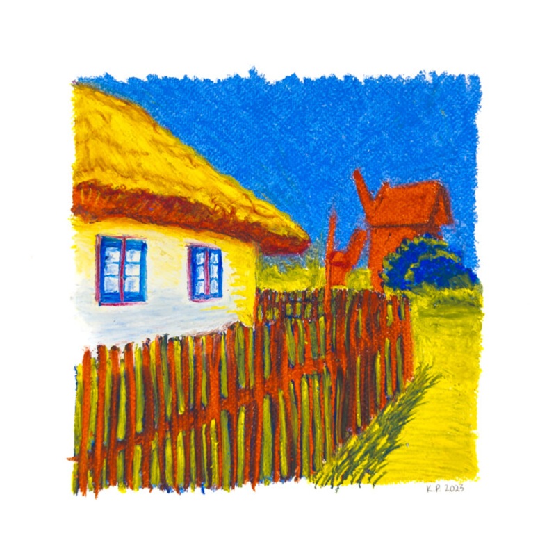 Windmill Drawing by Katherine Pieniazek | ArtMajeur
