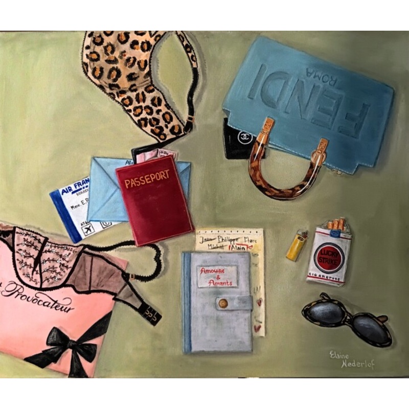 A Lucky Strike Painting by Elaine Nederlof | ArtMajeur