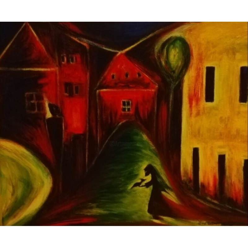 A Sacrifice For An Old Spirit Painting by Nina Kossman | ArtMajeur