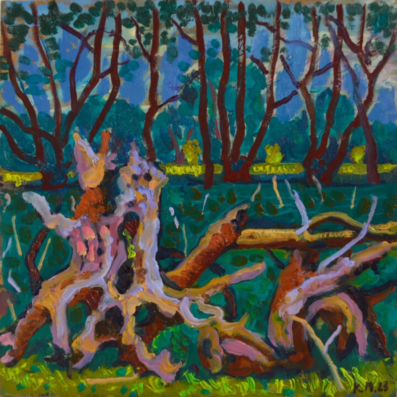 Willows Painting by Mykola Kozlovskyi | ArtMajeur