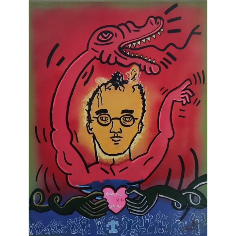 A La Mmoire De K-H Painting by Christian Besnou | ArtMajeur