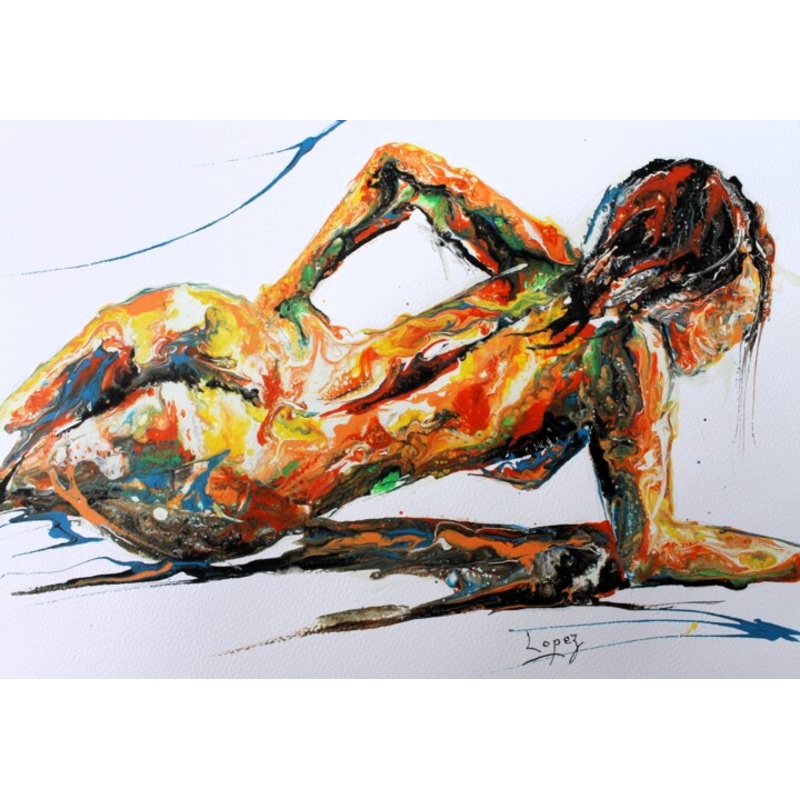 1715 Pose De Nu Painting by Jean-Luc Lopez | ArtMajeur