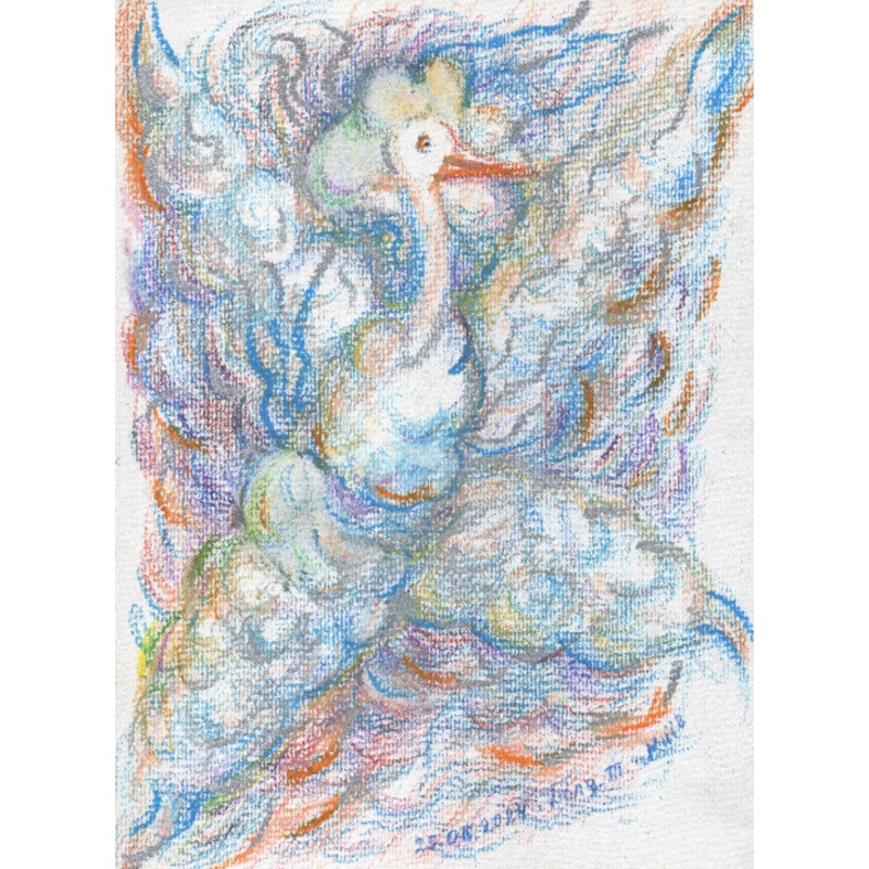 12. A Wonderful Sky Bird From The Series Drawing by Tanya Dolya | ArtMajeur