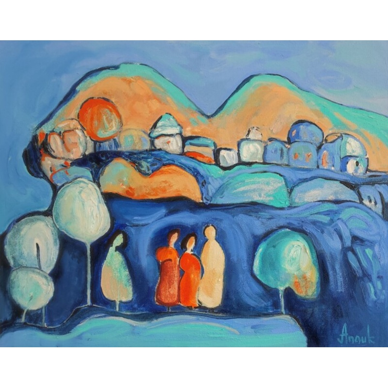 Where Do We Go? Painting by Anna Soghomonyan | ArtMajeur