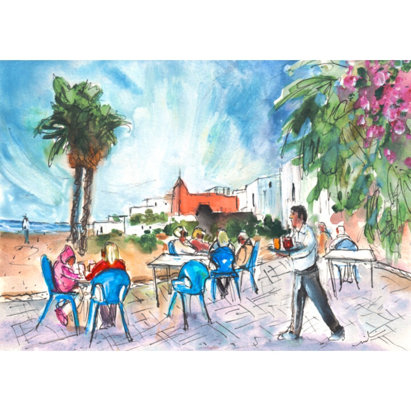 Beach Bar In San Jose Painting by Miki De Goodaboom | ArtMajeur