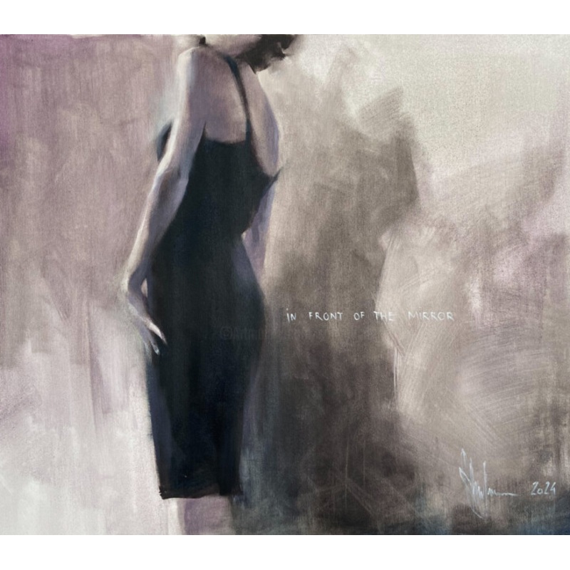 Etude No. 377. In Front Of A Mirror. Painting by Igor Shulman | ArtMajeur