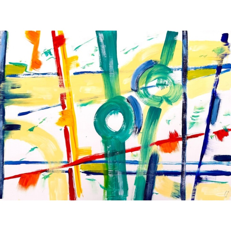 Zeitzeichen X Painting by Klaus Stieghorst (KS) | ArtMajeur