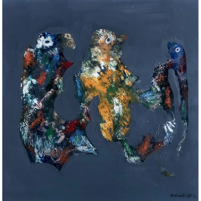 Tuhaf Yaratk Painting by Ahmet cal | ArtMajeur