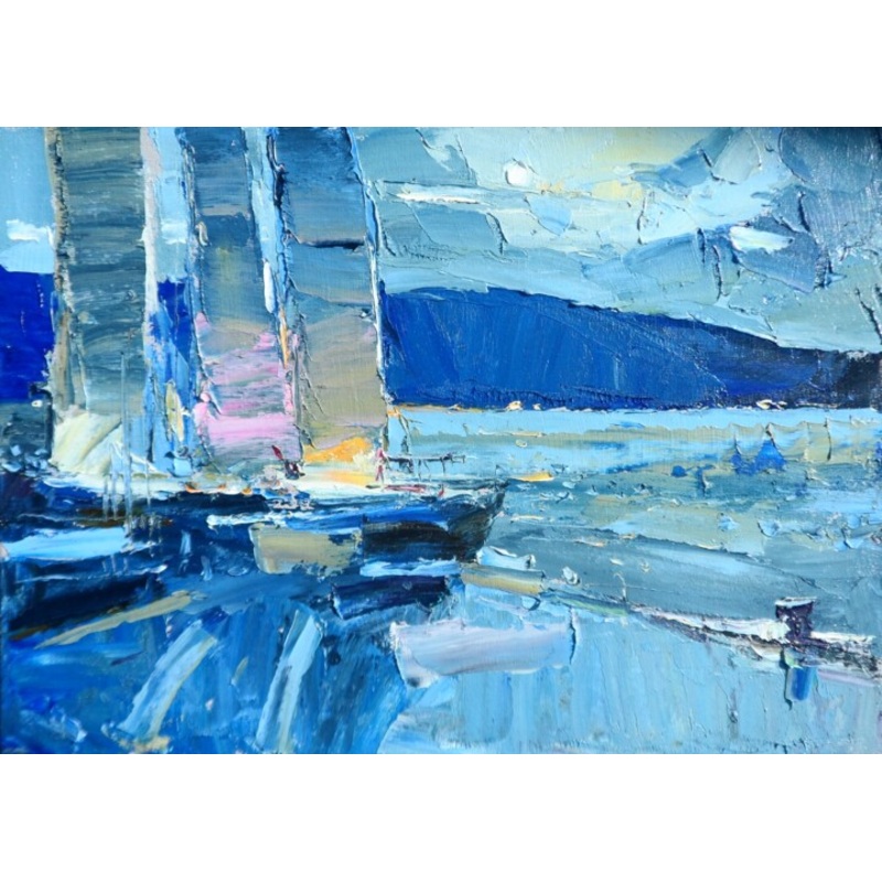 Night Life  Painting by Yehor Dulin | ArtMajeur