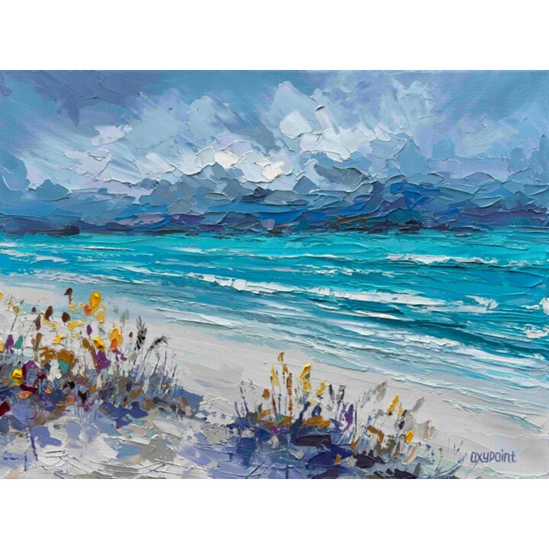 Wild Beach Painting by Oxypoint | ArtMajeur