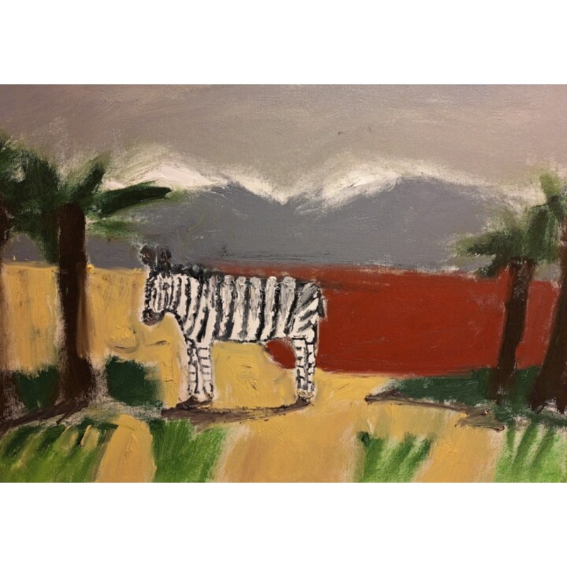Zebra Painting by Deniz Atay | ArtMajeur