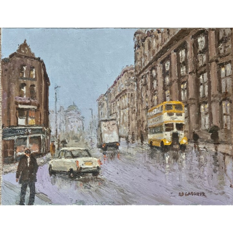 Yellow Bus Painting by Reg Gardner | ArtMajeur