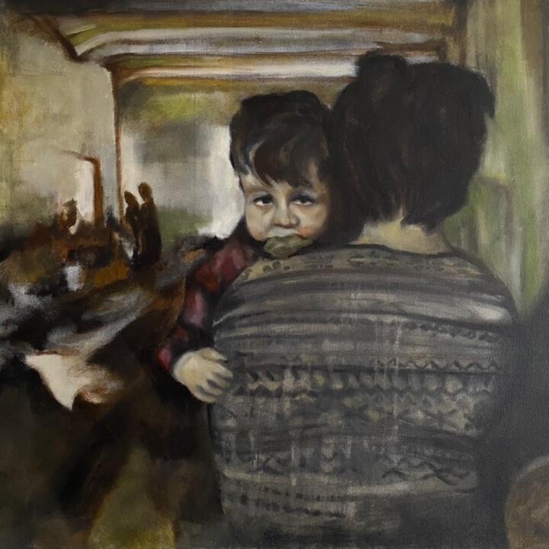 …Mommy Why Are They Shooting At Us Painting by Oksana Floyd | ArtMajeur