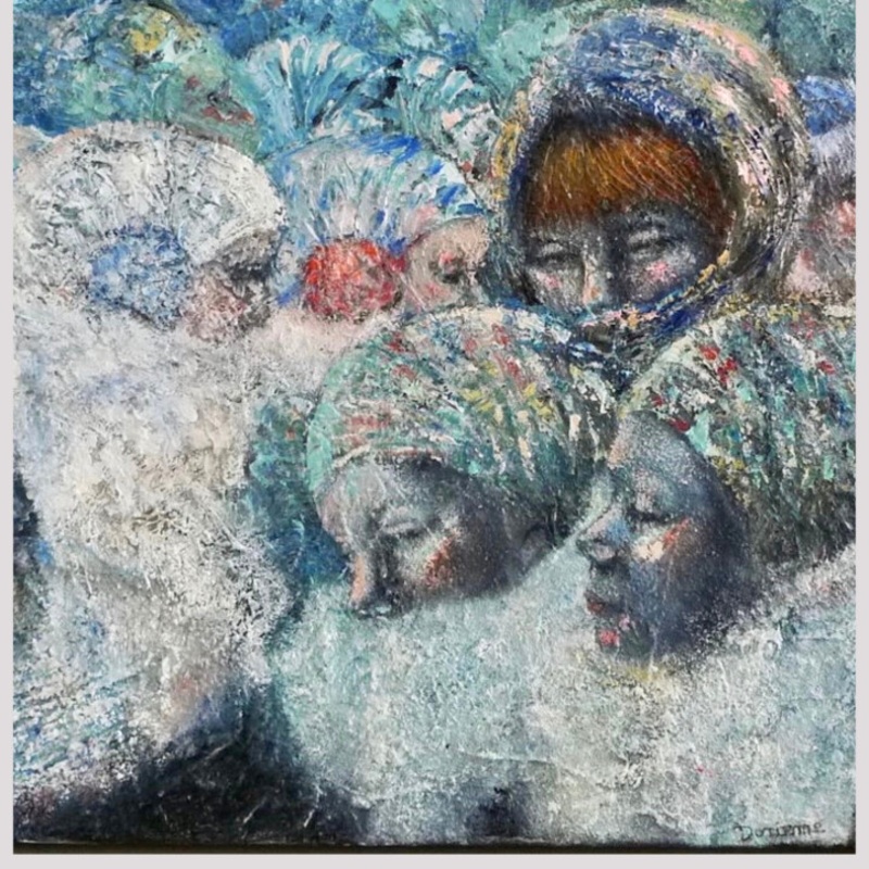 Window Shopping Painting by Dorienne Carmel | ArtMajeur