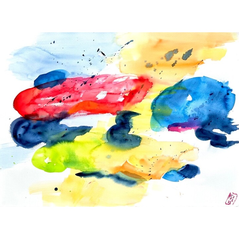 Wolken – Mai Painting by Klaus Stieghorst (KS) | ArtMajeur
