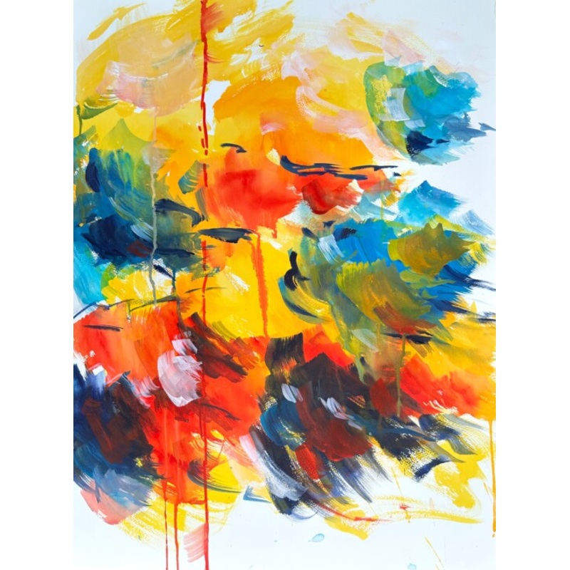 Wolken Zeit Painting by Klaus Stieghorst (KS) | ArtMajeur