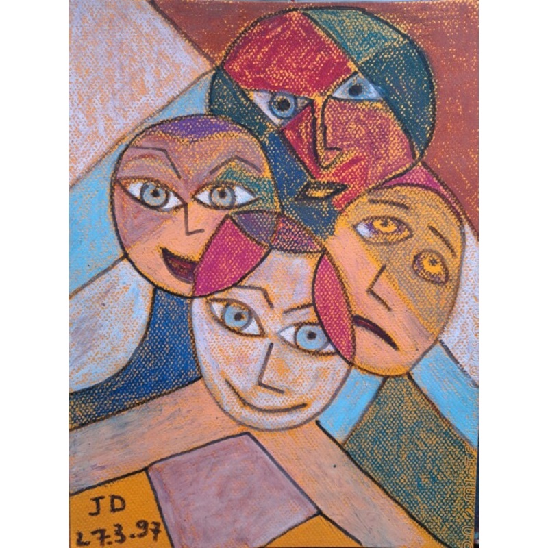 Restons  Groups Et Solidaires   Painting by Jacques Desvaux (JD) | ArtMajeur