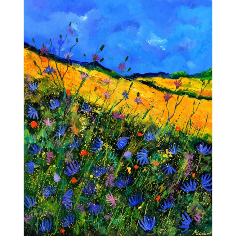 Wild Cornflowers – 97 Painting by Pol Ledent | ArtMajeur