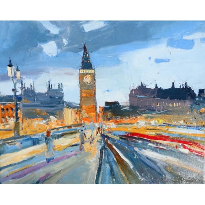 Night Lights. London Painting by Yehor Dulin | ArtMajeur