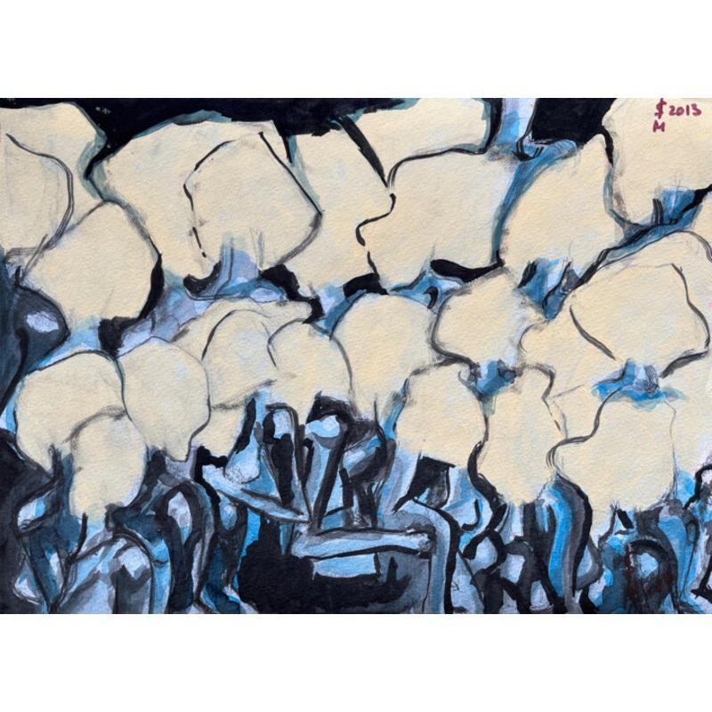 +98A / Erotic 8: Dark Version – {M} Drawing by Leni Smoragdova | ArtMajeur