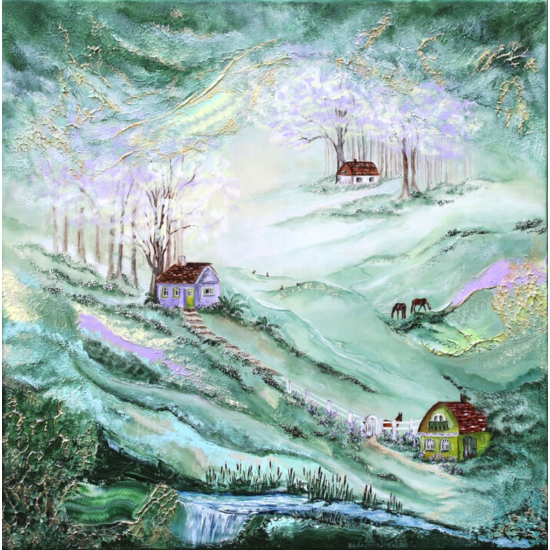 When Wild Garlic Is Blooming Painting by Ekaterina Koroleva | ArtMajeur