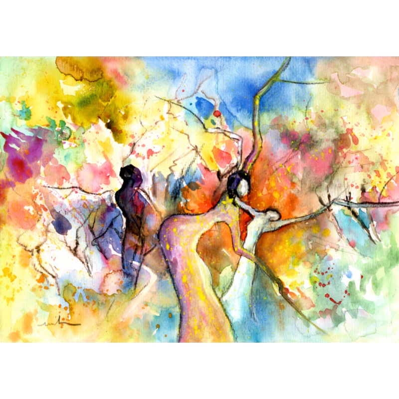 Women And Trees 10 Painting by Miki De Goodaboom | ArtMajeur