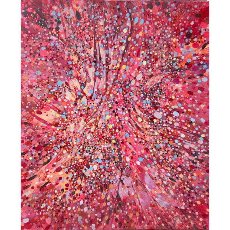 Xxl Joyful Galaxy Painting by Julia Brinkfrau | ArtMajeur