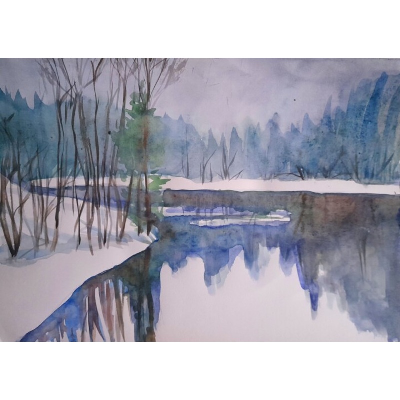 Winter Painting by Alexey Zhucovsky | ArtMajeur