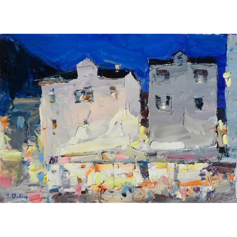 Evening Cafe Painting by Yehor Dulin | ArtMajeur