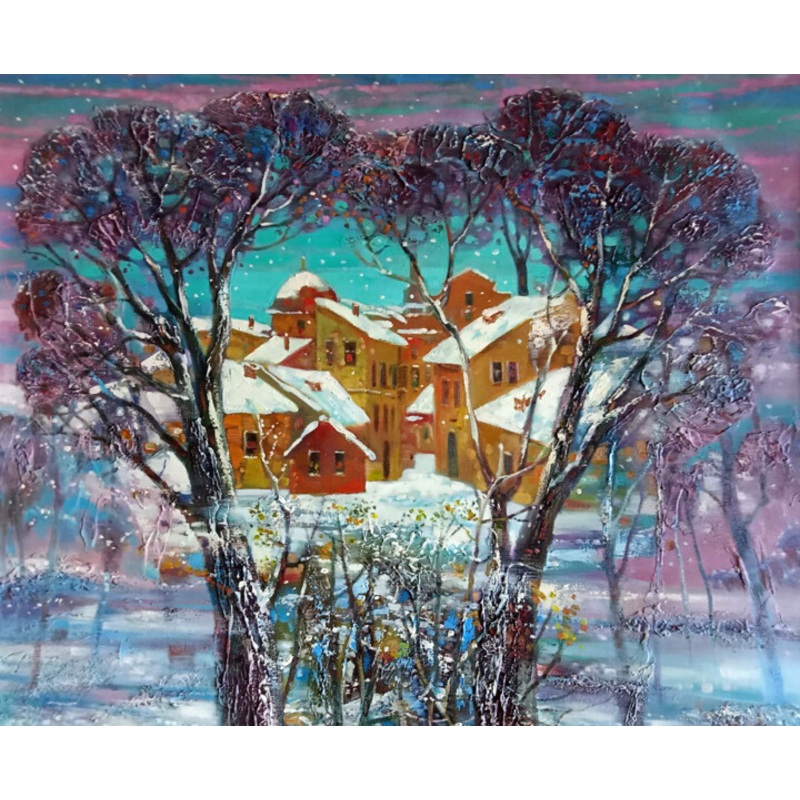 Winter Painting by Anatoly Tarabanov | ArtMajeur