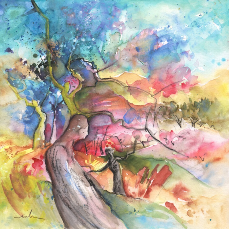 Women And Trees 08 Painting by Miki De Goodaboom | ArtMajeur