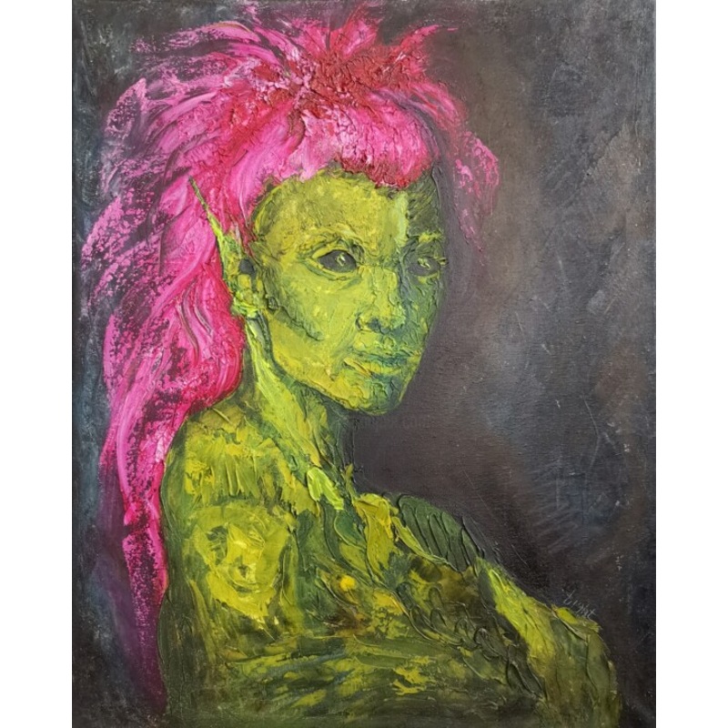 Yolandi Visser South African Singer And  Painting by Allen Light | ArtMajeur