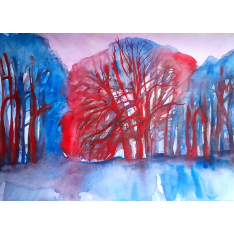 Winter Forest Painting by Alexey Zhucovsky | ArtMajeur