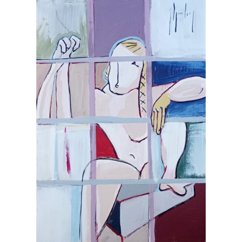 #25_Zittend Figuur Painting by F Ghysenberg | ArtMajeur