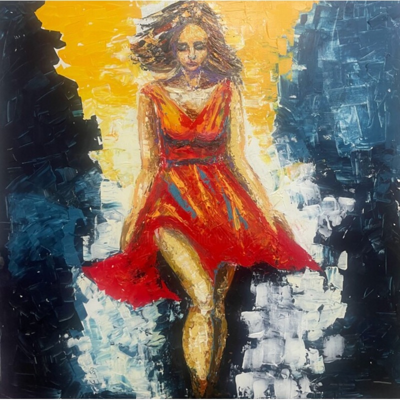 *Light Through Darkness* Painting by Lena Logart | ArtMajeur