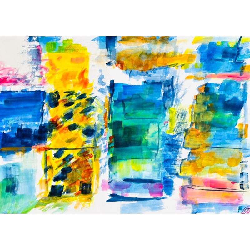 Zeitfenster Iii Painting by Klaus Stieghorst (KS) | ArtMajeur