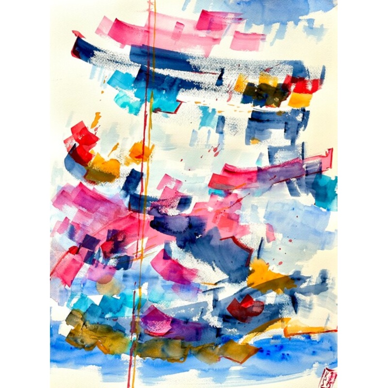 Wolken Zeit I Painting by Klaus Stieghorst (KS) | ArtMajeur