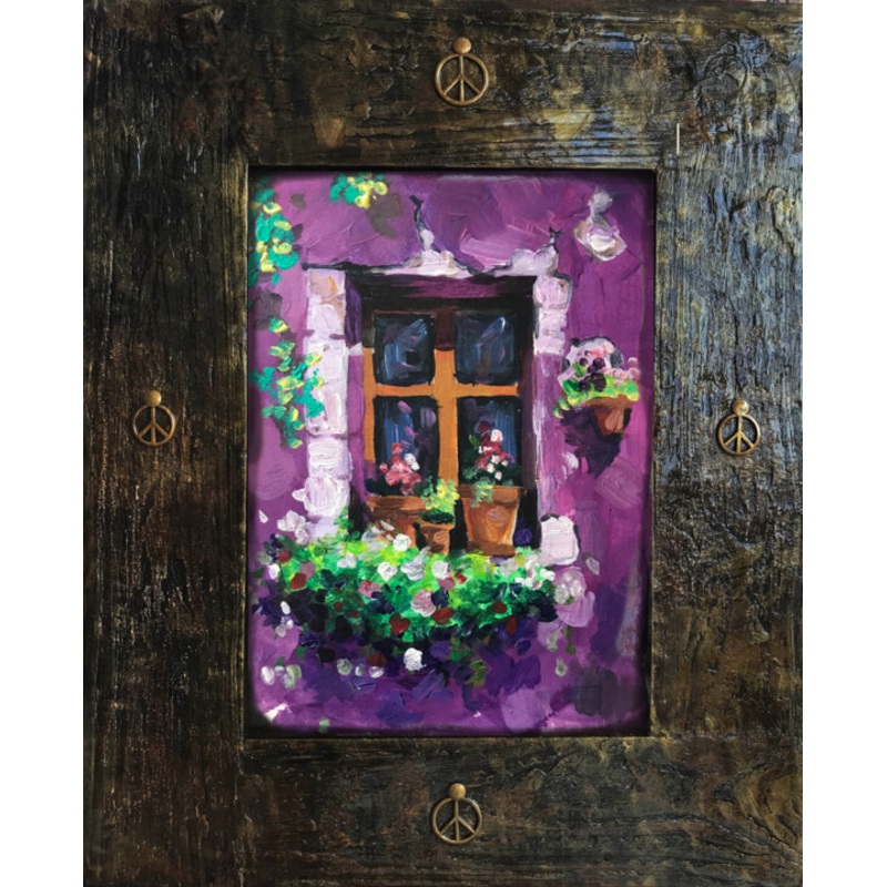 Window To The Garden Painting by Helga Balaban | ArtMajeur