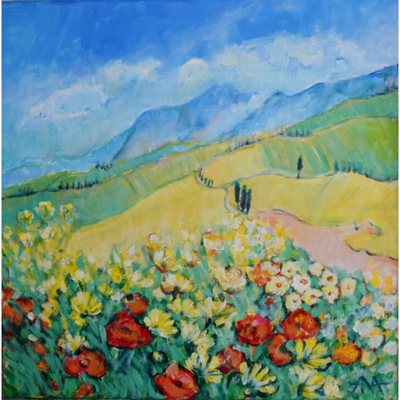 Zachwycajca Toskania Painting by Ana Smarz | ArtMajeur