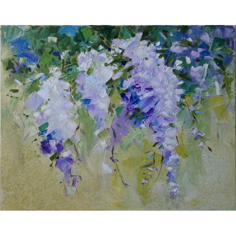 Wisteria Painting by Elena Afanaseva | ArtMajeur