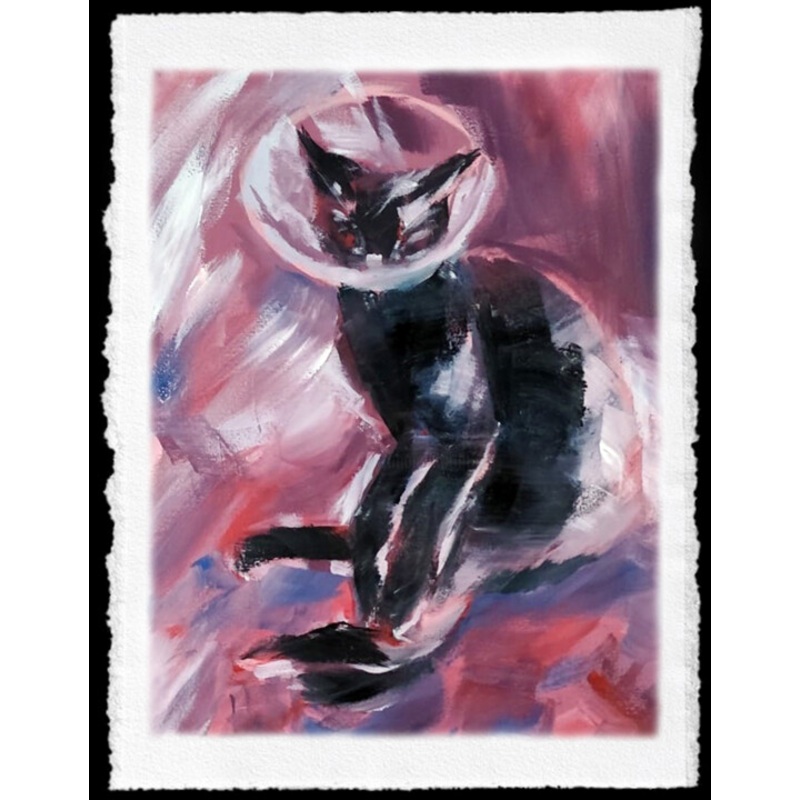 Cat V  Painting by Louis Ogayar | ArtMajeur